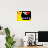 Chevrolet Corvette C7.R Vorderansicht Poster (Heimbüro)