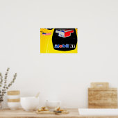 Chevrolet Corvette C7.R Vorderansicht Poster (Küche)