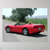 Chevrolet Corvette Convertible C5 Poster (Vorne)