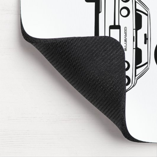 Chevrolet Corvette Diagramm 1984 Mousepad (Ecke)