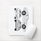 Chevrolet Corvette Diagramm 1984 Mousepad (Mit Mouse)