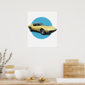 Chevrolet Corvette Poster (Küche)
