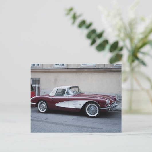 Chevrolet Corvette Postkarte (Stehend Vorderseite)