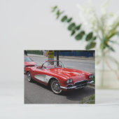 Chevrolet Corvette Postkarte (Stehend Vorderseite)