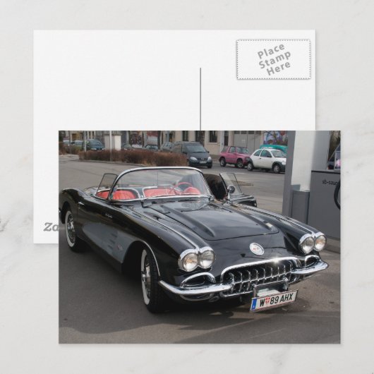 Chevrolet Corvette Postkarte (Vorne/Hinten)