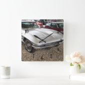 Chevrolet Corvette Quadratische Wanduhr (Zuhause)
