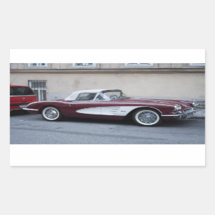 Chevrolet Corvette Rechteckiger Aufkleber