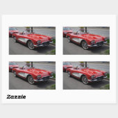 Chevrolet Corvette Rechteckiger Aufkleber (Blatt)