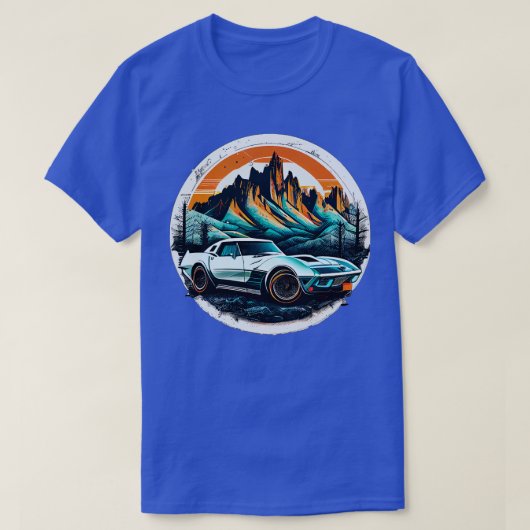 Chevrolet Corvette Vintag T-Shirt (Design vorne)