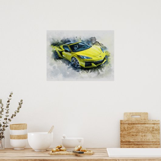 Chevrolet Corvette Z06 Poster (Küche)