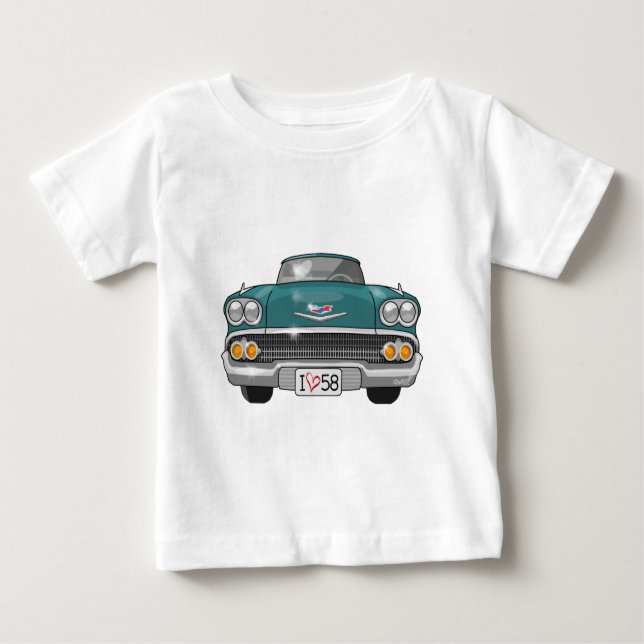 Chevrolet Impala 1958 Baby T-shirt (Vorderseite)