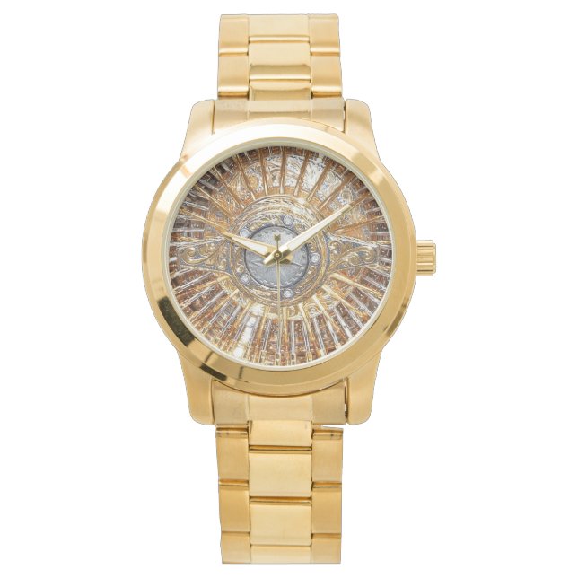 Chevrolet Impala Lowrider Wire Wheels Armbanduhr (Vorderseite)