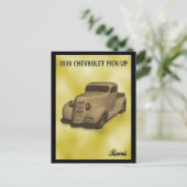 CHEVROLET-LIEFERWAGEN 1939 POSTKARTE (Stehend Vorderseite)