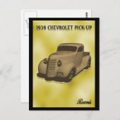 CHEVROLET-LIEFERWAGEN 1939 POSTKARTE (Vorne/Hinten)