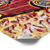 Chevrolet Lowrider Bomb Red Low Rider Chevrolet Ar Poster (Ecke)