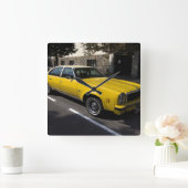 Chevrolet Malibu Classic Quadratische Wanduhr (Zuhause)