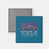 Chevrolet Monte Carlo Blau 1984  Magnet (Vorderseite/Rückseite)