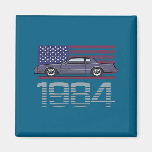 Chevrolet Monte Carlo Blau 1984  Magnet (Vorne)