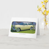 Chevrolet-Nomadegrußkarte 1955 Karte (Gelbe Blume)