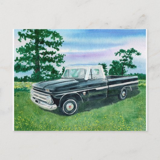 Chevrolet Truck von 1960 Postkarte (Vorderseite)