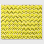 Chevron 9 Gelb Geschenkpapier (Flach)