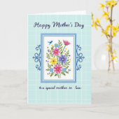 Chevron Azure Affection Card Karte (Gelbe Blume)