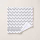 Chevron Badhandtuch Set (Waschlappen)