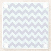 Chevron Bleu Glasuntersetzer (Rückseite)