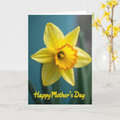 Chevron Bloom Frühling Grußkarte Karte (Gelbe Blume)