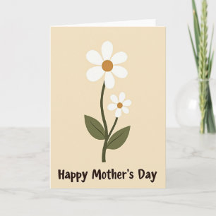 Chevron Blumen Familienkarte Karte
