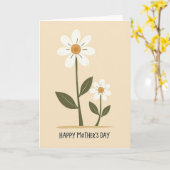 Chevron Blüten Mütter Karte (Gelbe Blume)