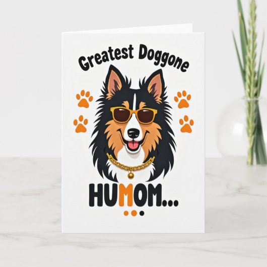 Chevron Cool Canine Karte (Vorderseite)