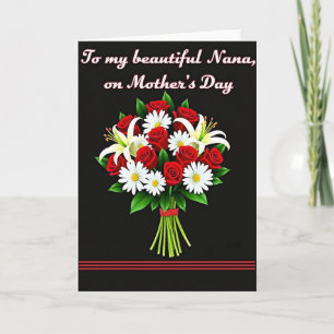 Chevron Crimson Rose Blütenkarte Karte
