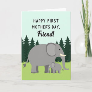 Chevron Elefant Muttermilchkarte Karte