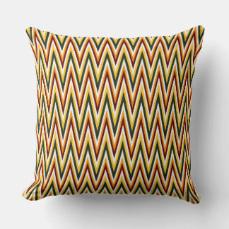 Chevron Farben Zickzack Orange, Gelb Wurfkissen Kissen