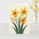 Chevron Frühling Karte (Gelbe Blume)