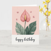 Chevron Green Leaf Karte (Gelbe Blume)