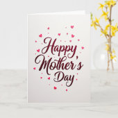Chevron Herzen Mutter Karte (Gelbe Blume)