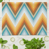 Chevron-Hintergrundmuster Handtuch (Gefaltet)