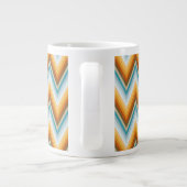 Chevron-Hintergrundmuster Jumbo-Tasse (Rückseite)