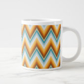 Chevron-Hintergrundmuster Jumbo-Tasse (Rechts)
