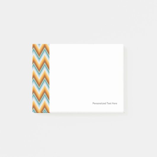 Chevron-Hintergrundmuster Post-it Klebezettel (Vorderseite)