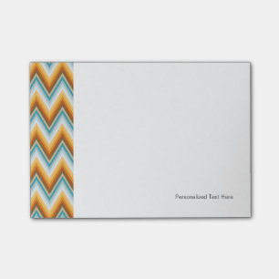 Chevron-Hintergrundmuster Post-it Klebezettel
