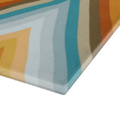 Chevron-Hintergrundmuster Schneidebrett (Ecke)