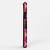 Chevron Holz Braun Lederoptik #4 Case-Mate iPhone Hülle (Hinten/Rechts)
