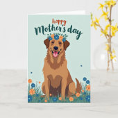 Chevron-Hunde-Freundeskarte Karte (Gelbe Blume)