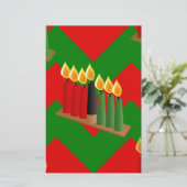 Chevron Kwanzaa Briefpapier (Stehend Vorderseite)