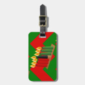 Chevron Kwanzaa Gepäckanhänger (Vorderseite vertikal)
