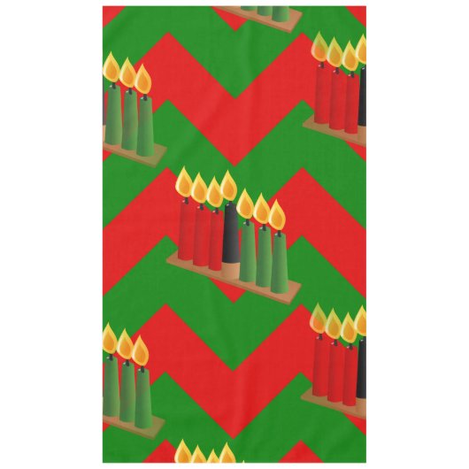 Chevron Kwanzaa Tischdecke (Vorderseite)