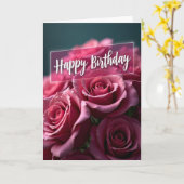 Chevron Magenta Petal Karte (Gelbe Blume)